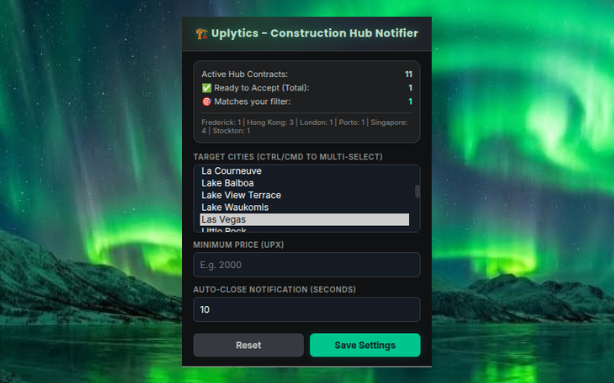 Construction Hub Notifier